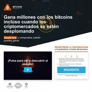 Bitcoin Profit ES landing page