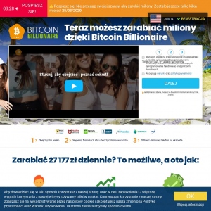 Bitcoin Billionaire PL landing page