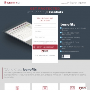 Identity Essentials (US) (Trial) (Personal Approval) landing page