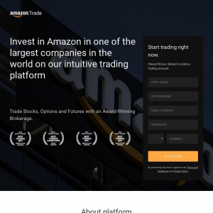 Amazon Investment landing page