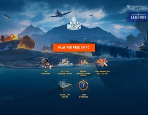 World of Warships Bonus offer.Karlsruhe/Svietlana/Phoenix/Kolberg 落地頁