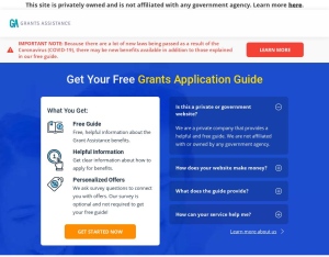 Grants Assistance |US landing page