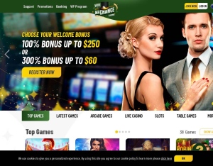 Machance casino landing page