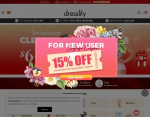 Dresslily landing page