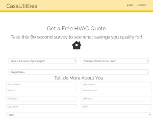 *** HVAC - CasaUtilities.com - CPL - Inhouse 落地頁