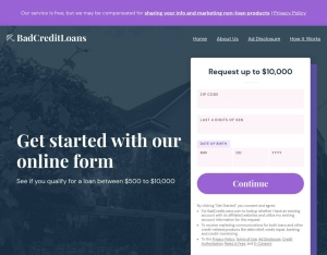  landing page