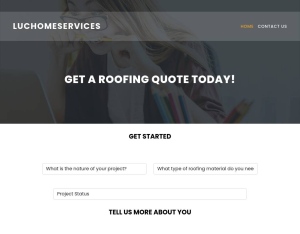 Roofing - LucHomeServices.Com - Owned & Operated 落地頁