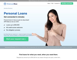 LZ OneLoanNow - Personal Loans_CPL Revshare_US landing page
