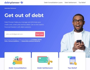 LZ DebtPioneer - Eliminate Your Debts_CPL Revshare_US landing page