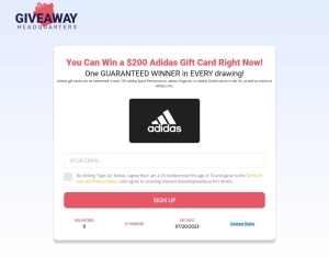 Giveawayheadquaters (Adidas) - Display - SOI | US 落地頁