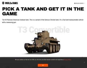 World of Tanks - CPA landing page