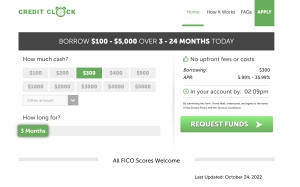 Credit Clock - US - RevShare landing page