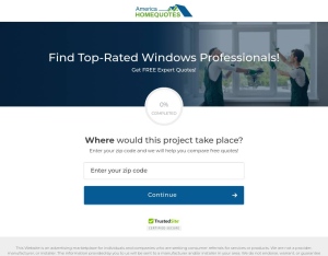 AmericaHomeQuotes - Window - US landing page
