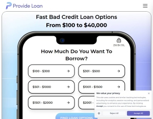 ProvideLoan.com - Revshare 落地頁