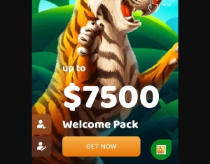 Lucky Tiger- upto $7500 welcome bonus