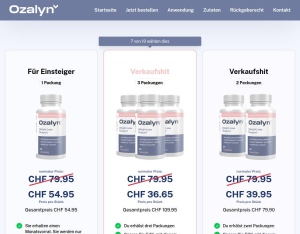 Ozalyn · CH (German) · D2C (new domain)