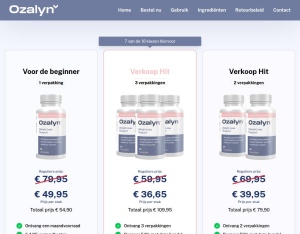 Ozalyn · NL&BE (Dutch/Flemish) · D2C (new domain)