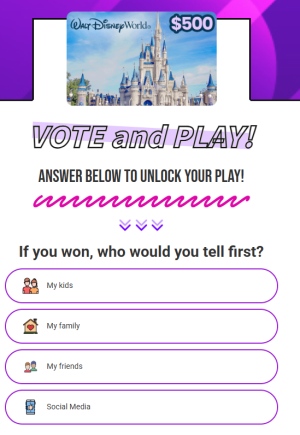 OkWow.com Small Prize Walt Disney World $500