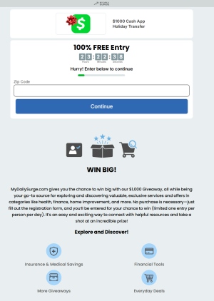 My Daily Surge $1000 Cash App Holiday