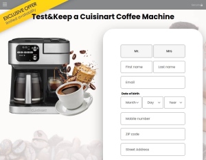 Test&Keep a Cuisinart Coffee Machine CPL