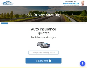 Select My Policy · Auto Insurance (VPN Block) (Creatives Approval)