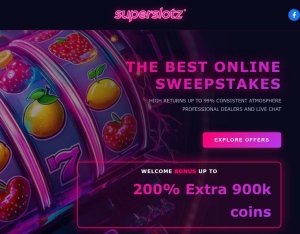 SuperSlotz · Sweepstakes Casino (Personal Approval)