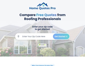 HomeQuotesPro Roofing · Zipcode Targeted · Non Incent