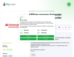 Santander Consumer Bank · Pożyczka gotówkowa · PL, Business, Credit, Cash credit, loan, money, credit