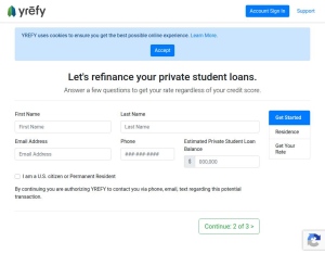 Yrefy Student Loan Refinance · SOCIAL