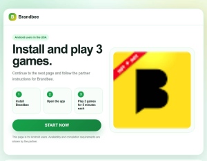 Install & Play 3 Games · 5min Each