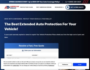 American Dream Auto Warranty · SOCIAL (State Targeted) (Dayparted) (Non Incent) [REQUIRES PLACEMENT