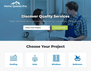 HomeQuotesPro · Windows US CPL Non Incent