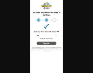25985 · PS Thunder Game Pin submit All 1 · PS · Ooredoo · Mainstream · Games