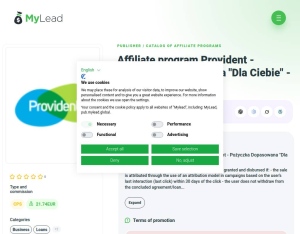 Provident · Pożyczka Dopasowana "Dla Ciebie" · PL, Business, Loans, Short term loans, Long term loans, loan, money, credit