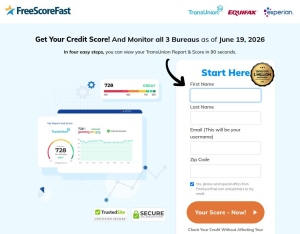 FreeScoreFast $1 7 Day Trial (Display)