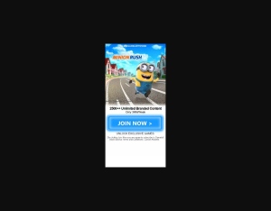 26006 · MY Minions Pin submit U Mobile 1 · U Mobile · Mainstream · Games