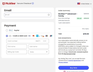 CPA Antivirus · US-McAfee-Advanced Family DTC-Revshare