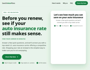 Save On Auto Plans · Car Insurance short form · VPN blocked