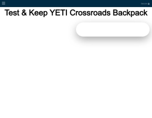 CONSUMERSCONNECT · Test&Keep YETI Backpack COI