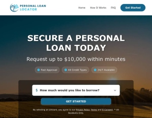 Personal Loan Locator · RevShare Email only