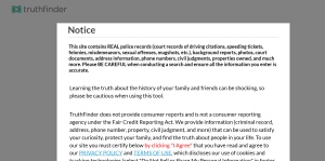 TruthFinder Background Check · Pre-Filled Name Search