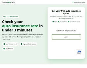 Save On Auto Plans · Auto Insurance · Non-email