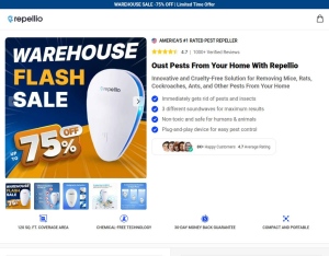 ! NEW OFFER · Repellio Pest Repeller Sound · DTC (Social,Banner,Native,Push,SEO,Search,Brand Bidding)