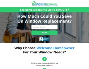 Welcome Homeowner · Window Social Lead Gen Campaign