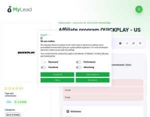 QUICKPLAY · US, Sport & Hobby