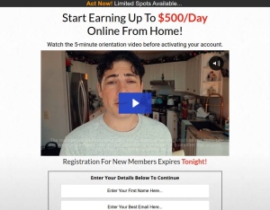 The Commission Payday CPA ($37 CTC) (BRAND NEW PROCESSING) 1 Page VSL
