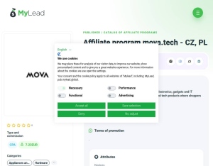 mova.tech · CZ, PL, Appliances and Electronics, Hardware, Household goods, shop, gift