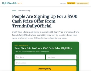 TrendnDaily $500 Cash Prize