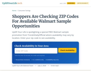 TrendnDaily · Walmart Samples