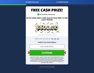 TrendnDaily · Cash Prize · Display
